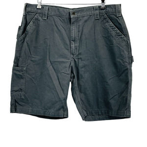 Mens‎ 40 Carhartt Canvas Work Short Fatigue Gray Original Fit 10" Inseam B147